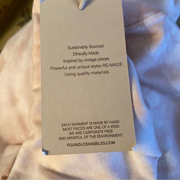Found Blush Tie Dye Step Hem Cozy Sweatshirt Nordstrom Sz M NWT - Picture 9 of 9